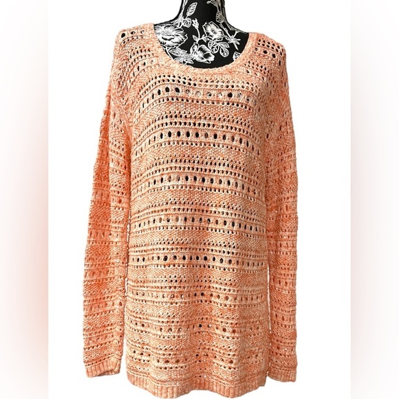 TALBOTS peach, lightweight sweater - Picture 1 of 9